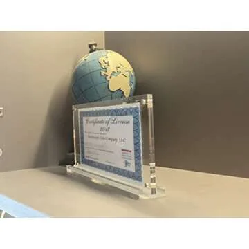 IEEK Acrylic Business License Frame - 4x10 Inches Display