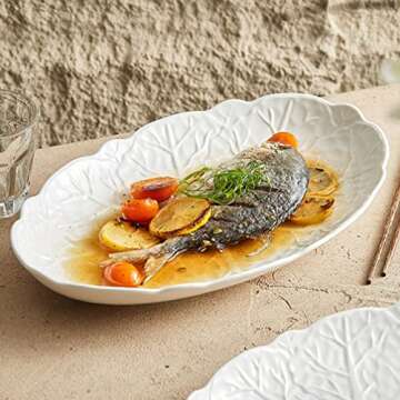 Veemoon Oval Platter - Elegant Ceramic Serving Tray