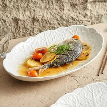 Veemoon Oval Platter - Elegant Ceramic Serving Tray