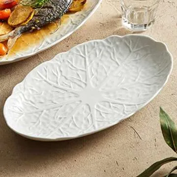 Veemoon Oval Platter - Elegant Ceramic Serving Tray