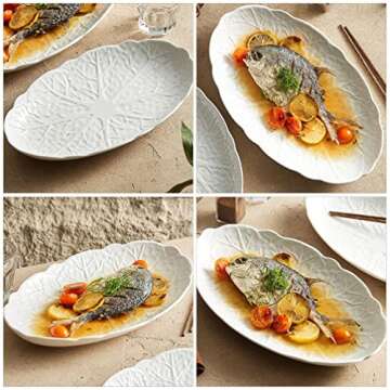 Veemoon Oval Platter - Elegant Ceramic Serving Tray