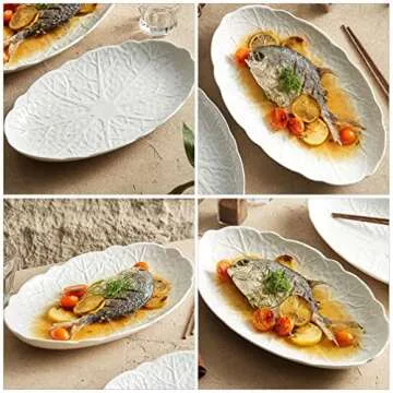 Veemoon Oval Platter - Elegant Ceramic Serving Tray