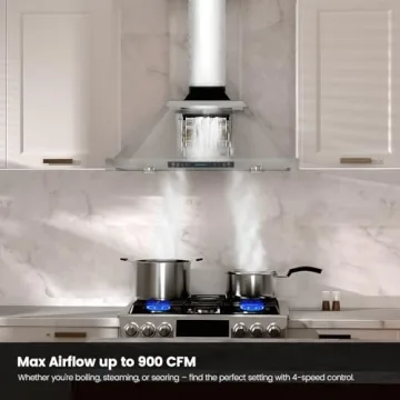 JOCO 30" Range Hood 900 CFM - Stylish & Powerful Vent