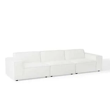Modway EEI-4112-WHI Restore 3-Piece Sectional Sofa, White