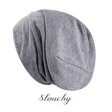 YANIBEST Satin Lined Sleep Cap Slap Hat - Night Cap for Pineapple Hair No Fadding Adjustable Satin Bonnet Headwear for Women