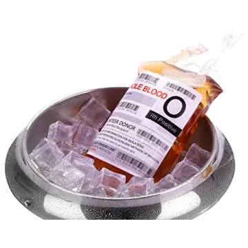 WYNK 10 IV Blood Bags for Drinks for Halloween Party Decoration, Reusable Drink Pouch for Live Blood of Theme Parties, Masquerade,Vampire,Zombie,Nurse Graduation Party Props