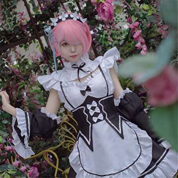 Women’s Anime cosplay costume Maid outfit Lolita Dress (M)