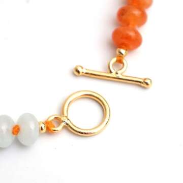 Gempires Colorful Bracelets for Women, Bohemian Bracelet, Beaded Bracelets, Trendy Bracelet for s and, Party Wear, (8-inch Length) (Colorful)