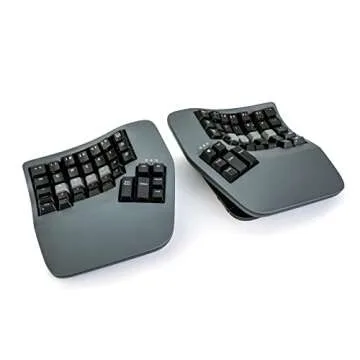 KINESIS Advantage360 Professional Split Ergonomic Keyboard - Bluetooth | Mechanical Switches | Fully Programmable Open Source | Contoured Shape | Adjustable Tenting | Backlit