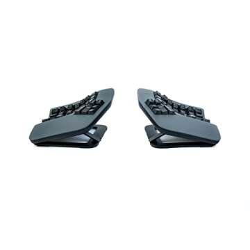 KINESIS Advantage360 Professional Split Ergonomic Keyboard - Bluetooth | Mechanical Switches | Fully Programmable Open Source | Contoured Shape | Adjustable Tenting | Backlit