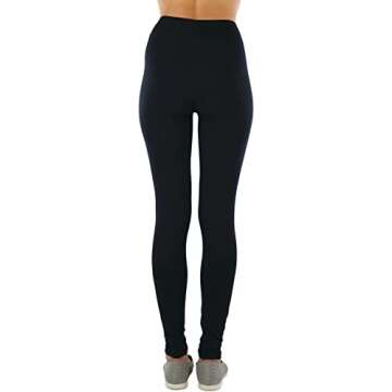 ToBeInStyle Women's Medium Weight Breathable Leggings - Black - Small