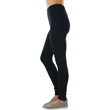 ToBeInStyle Women's Medium Weight Breathable Leggings - Black - Small