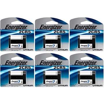 6 Energizer 2CR5 Lithium Camera Batteries for Superior Power