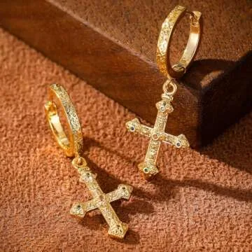 Elegant SHANG JIURUI Cross Hoop Dangle Earrings for All
