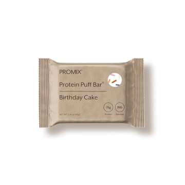 Promix Protein Puff Bars - Birthday Cake - High Protein Treats for Healthy Snacking
