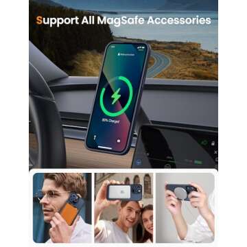 Mgnaooi Magnetic Case for iPhone 12 & iPhone 12 Pro [MIL-Grade Drop Tested & Compatible with MagSafe...