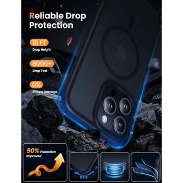 Mgnaooi Magnetic Case for iPhone 12/Pro - Durable & Stylish