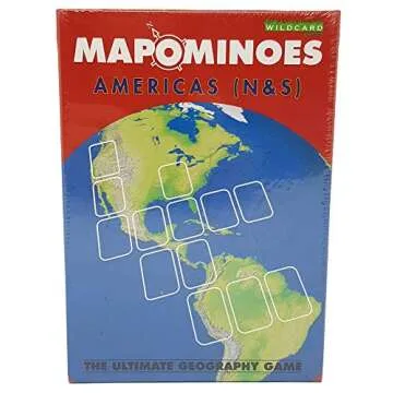 MAPOMINOES North and South America – Fun and Educational Geography Card Game About Connecting Nort...