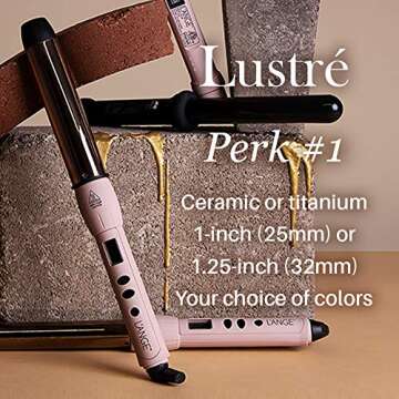 L’Ange Hair Lustré Curling Wand: Ideal for All Hair Types