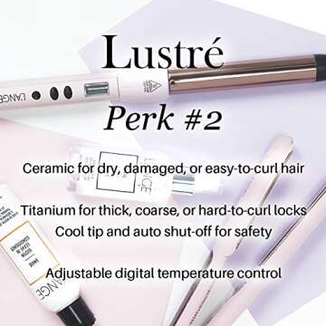 L’Ange Hair Lustré Curling Wand: Ideal for All Hair Types