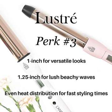 L’Ange Hair Lustré Curling Wand: Ideal for All Hair Types