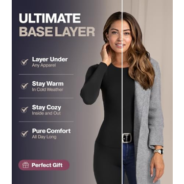 Thermajane Fleece Lined Thermal Underwear Set for Women