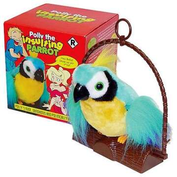 rung shop Polly The Insulting Parrot Bird - Motion Activated Offensive Adult Talking