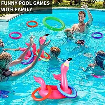 Inflatable Flamingo Pool Toys for Summer Fun and Games