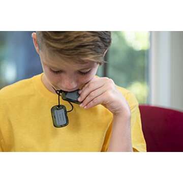 Munchables Military Dog Tags Sensory Chew Necklace (Camo)