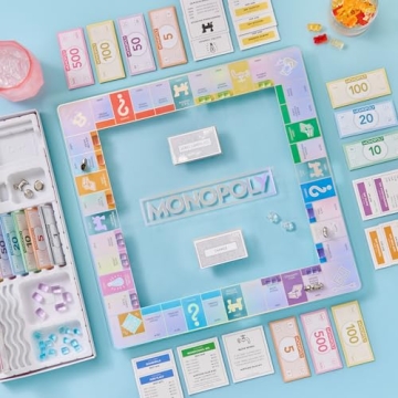 Monopoly Aura Edition with Rotating Tempered Glass Board