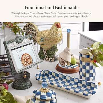 MacKenzie-Childs Decorative Paper Towel Holder for Kitchen