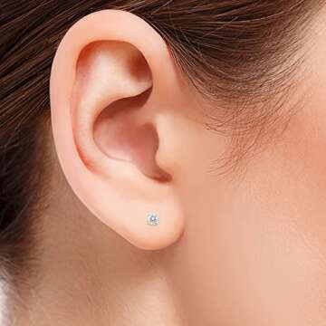 Elegant 1/3 Carat TW Diamond Stud Earrings in Gold