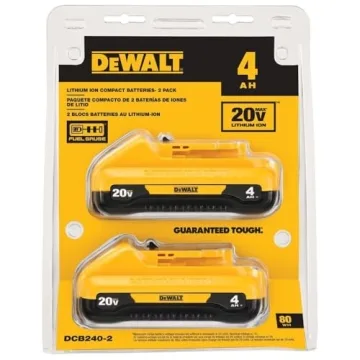 DEWALT 20V MAX XR Battery 4 Ah 2-Pack - Reliable Power