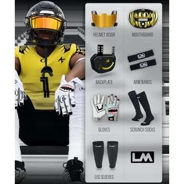 Loudmouth 3D Chrome Beast Football Mouth Guard - Ages 5+