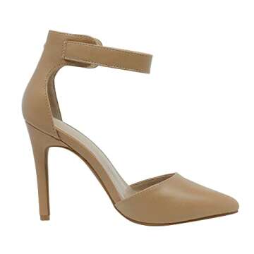 Chic DREAM PAIRS Pointed Toe Ankle Strap Stilettos