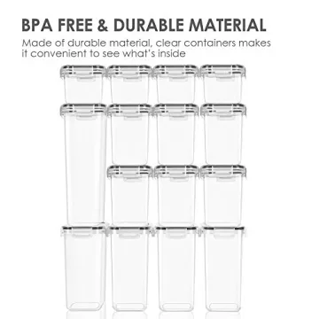 Vtopmart 15-Piece Airtight Food Storage Containers Set