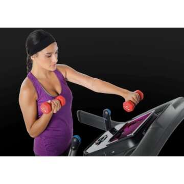Horizon Fitness 7.4 at Studio Series Smart Treadmill with Bluetooth and Incline, Heavy Duty Folding ...
