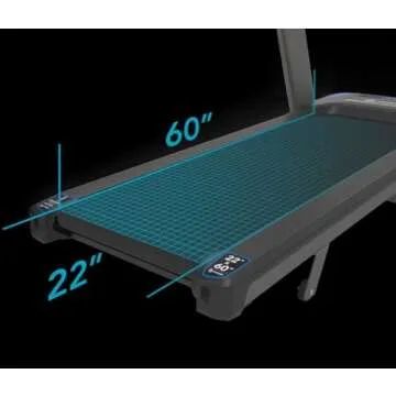 Horizon Fitness 7.4 at Studio Series Smart Treadmill with Bluetooth and Incline, Heavy Duty Folding Treadmill 350 lbs Weight Capacity, Pro Running Machine for Home Exercise and Running with Apps