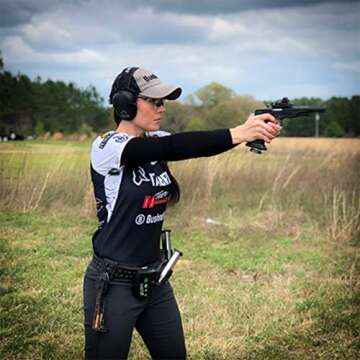 Walker's Razor Slim Shooter Electronic Hunting Folding Hearing Protection Earmuffs with 23dB Noise R...