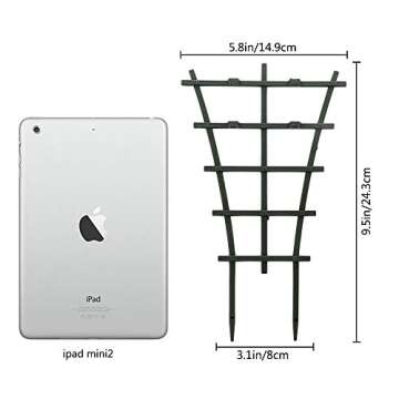 Feitore Plant Trellis Indoor, 6Pcs Stackable Plant Trellis for Climbing Plants Indoor, Small Plant C...
