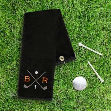 Personalized Golf Towel - Custom Embroidered for Golfers