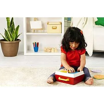Fisher Price Classics - Record Player - Retro, Tactile Interactive Retro Toy for Kids, Girls, Boys, Toddlers, Baby, Preeschooler, Unisex 18 Months +