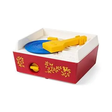 Fisher Price Classics - Record Player - Retro, Tactile Interactive Retro Toy for Kids, Girls, Boys, Toddlers, Baby, Preeschooler, Unisex 18 Months +