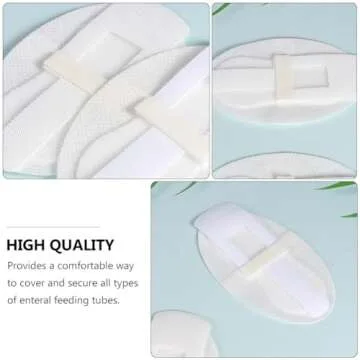 HEALLILY 6Pcs G-Tube Holder Concealment Gastrostomy Tubes Sticker Abdominal Feeding Tubes Dialysis Catheter Tube Holder Catheter Stabilization Device 1
