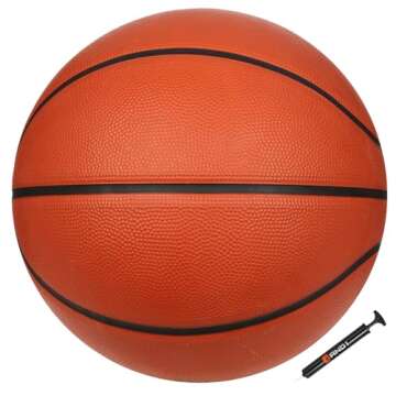 AND1 Xcelerate Rubber Basketball: Official Regulation Size 7 (29.5 inches) - Deep Channel Constructi...