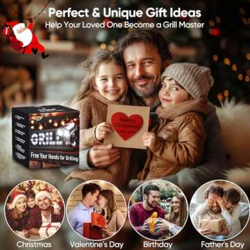 RVZHI Grill Light Grilling Accessories: Men Gifts for Fathers Day Grilling Gifts for Dad Husband - S...