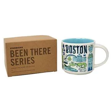 Starbucks Coffee Mug - Been There Series Across The Globe (Boston), 14 ounces