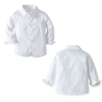 CORATED Toddler Dress Suit with Bow Tie and Suspenders