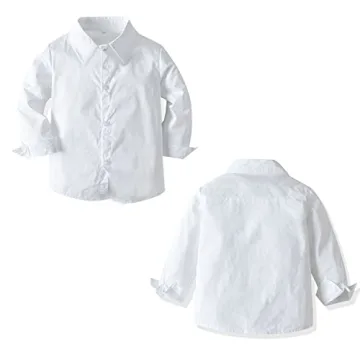 CORATED Toddler Dress Suit with Bow Tie and Suspenders