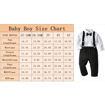CORATED Toddler Dress Suit with Bow Tie and Suspenders